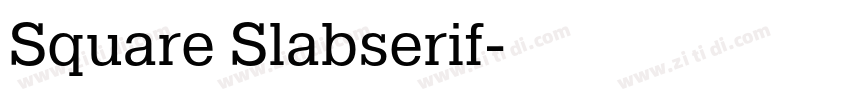 Square Slabserif字体转换 Square Slabserif字体转换